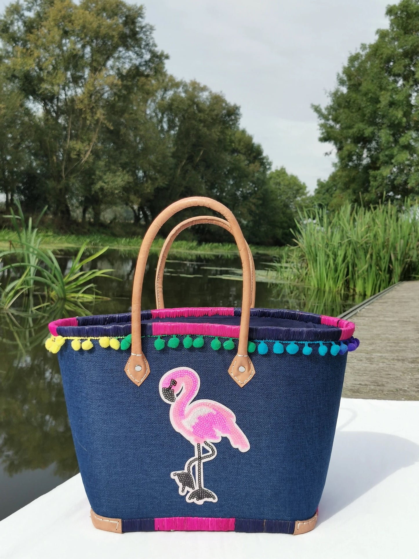 Panier flamant fiesta