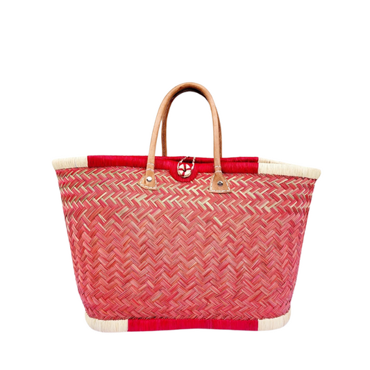 Paniers en paille assortis colorés