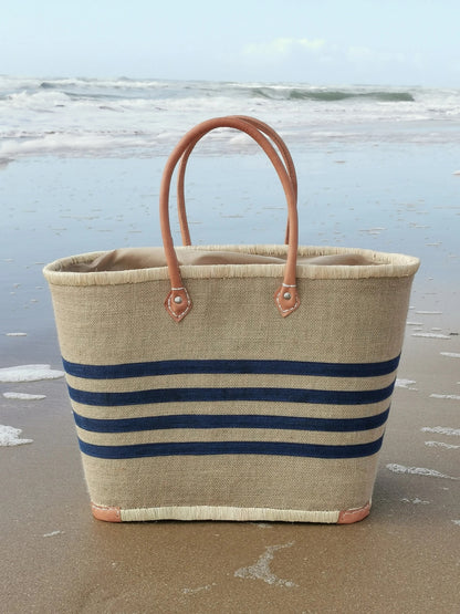 Panier rayures océanes