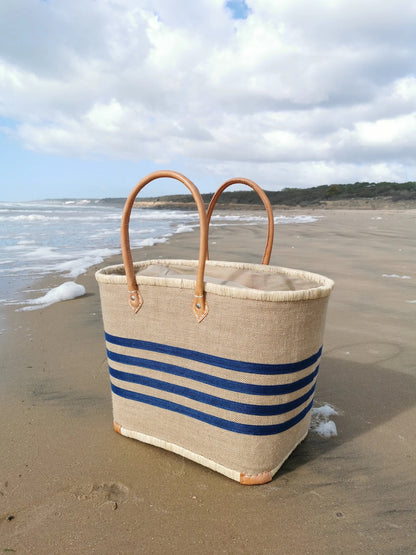 Panier rayures océanes